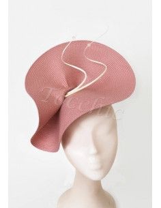 White and Nude fascinator - Wedding hats for women - 1 2