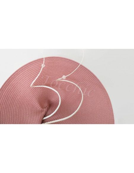 White and Nude fascinator - Wedding hats for women - 3