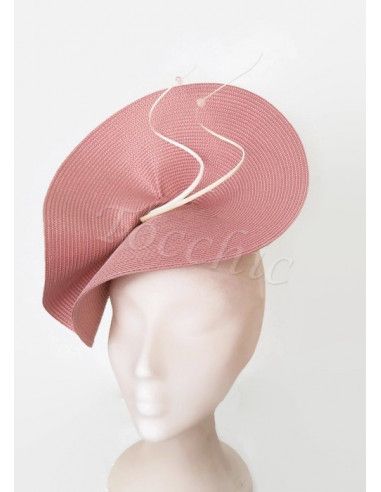 White and Nude fascinator - Wedding hats for women - 5