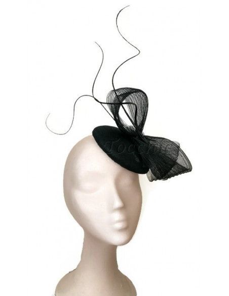 Black fascinator hat - Wedding hats for women - 7 Black fascinator hat - Wedding hats for women - 7