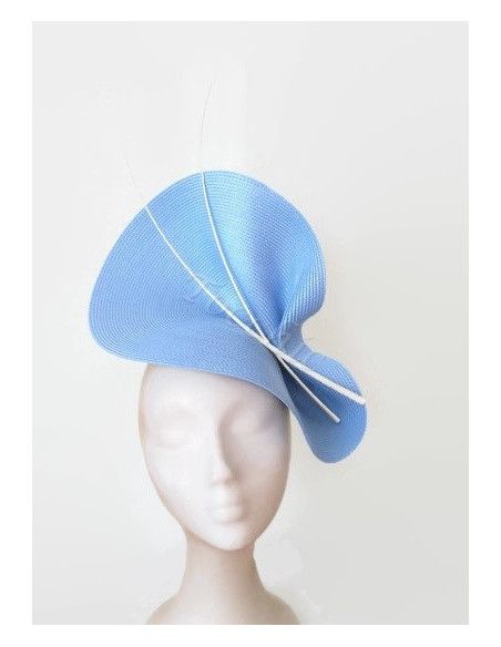 Pale blue fascinator - Wedding hats for women - 5