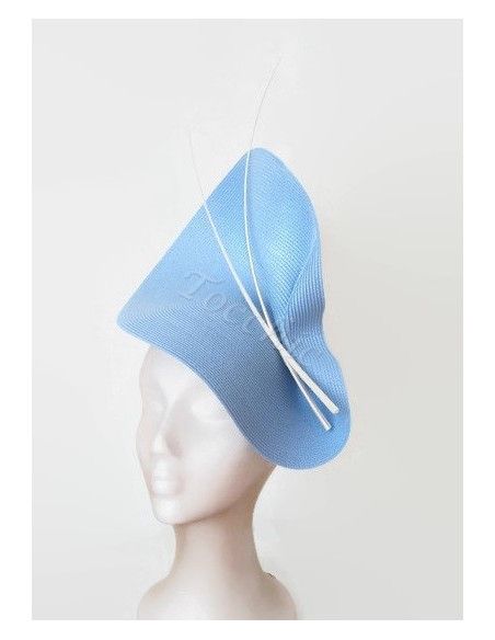 Pale blue fascinator - Wedding hats for women - 6