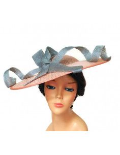 Nude and grey wedding hat - Wedding hats for women - 1