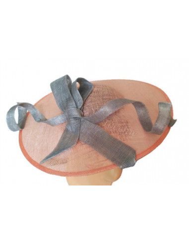 Nude and grey wedding hat - Wedding hats for women - 3