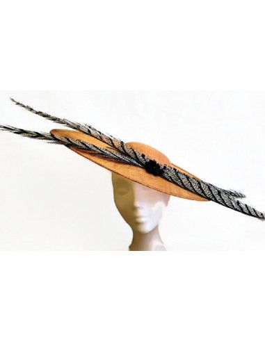 Black and gold wedding hat - Wedding hats for women - 2