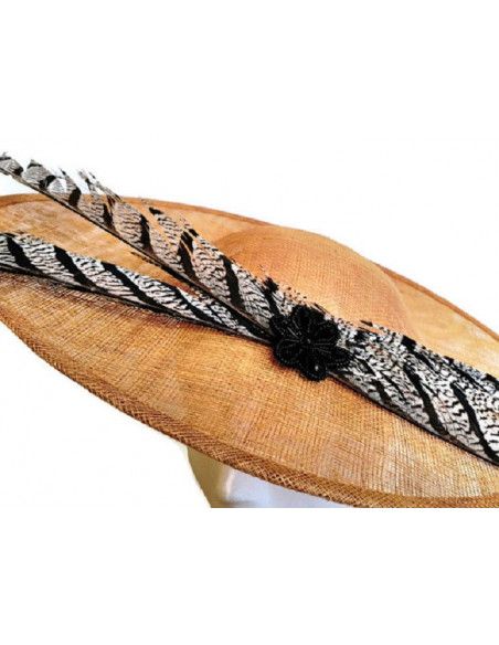 Black and gold wedding hat - Wedding hats for women - 3