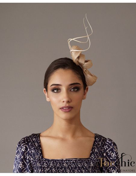 Ivory wedding headband fascinator hat - Woman hats for the Horse races - 2 Ivory wedding headband fascinator hat - Woman hats for the Horse races - 2