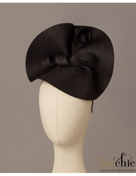 Black Melbourne Cup fascinator hat for woman - Wedding hats for women - 3