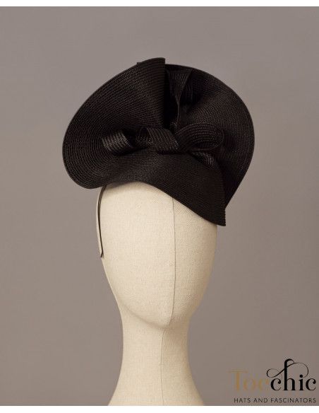 Black Melbourne Cup fascinator hat for woman - Wedding hats for women - 5