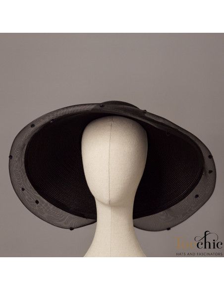 Black derby hats for women - Wedding hats for women - 4