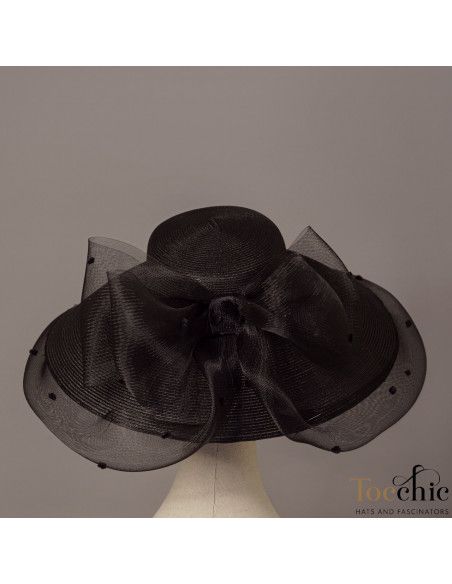 Black derby hats for women - Wedding hats for women - 8