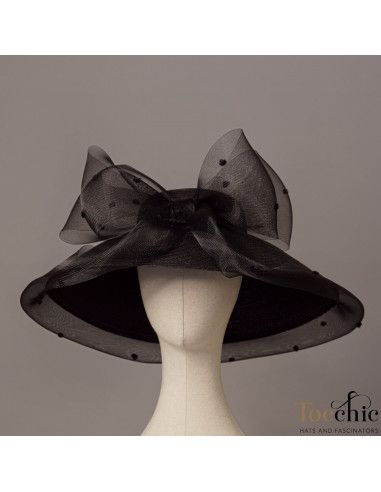Black derby hats for women - Wedding hats for women - 6