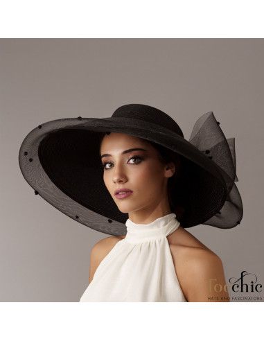 Black derby hats for women - Wedding hats for women - 2