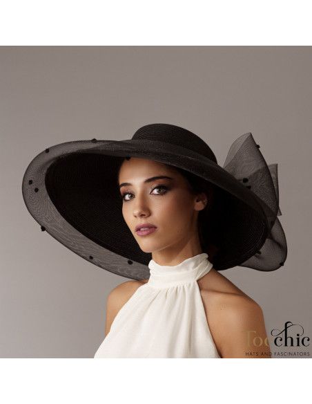 Black derby hats for women - Wedding hats for women - 2