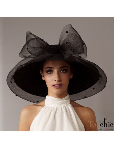 Black derby hats for women - Wedding hats for women - 3