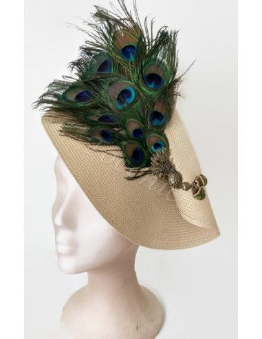 Tocado pavo real - Pamelas y Tocados para madrinas - 5