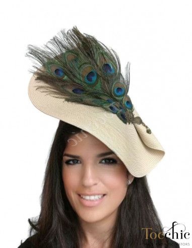 Tocado pavo real - Pamelas y Tocados para madrinas - 6
