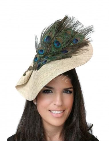 Tocado pavo real - Pamelas y Tocados para madrinas - 2