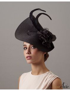 Derby Black fascinator woman - Wedding hats for women - 2