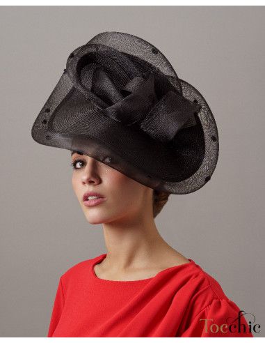 Black dress hats for women Ascot - Woman hats for the Horse races - 3