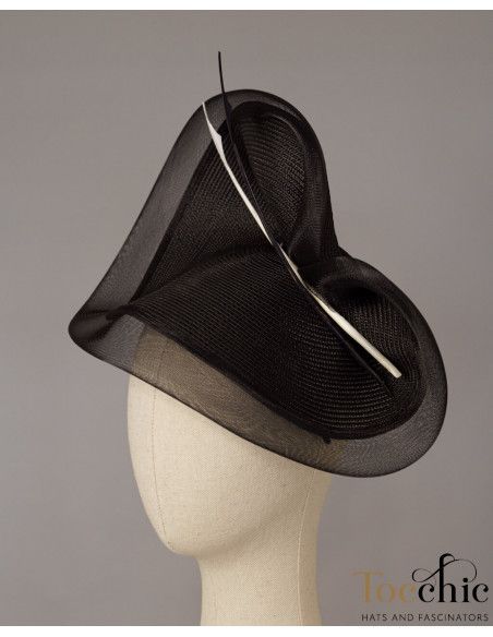 Tocado para madrina negro con plumas - Pamelas y Tocados para madrinas - 5 Tocado para madrina negro con plumas - Pamelas y Tocados para madrinas - 5