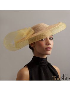 Original yellow hat - Wedding hats for women - 1