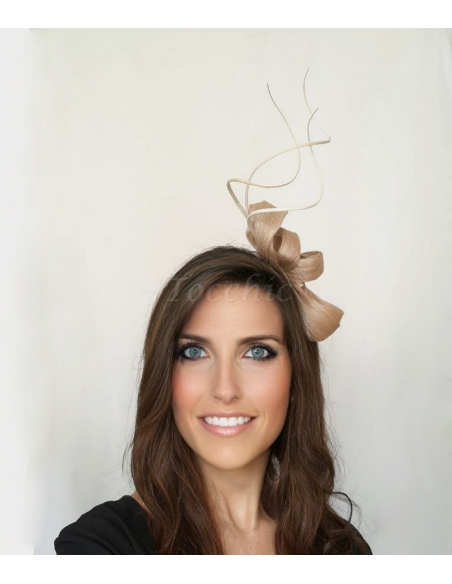 Ivory wedding headband fascinator hat - Woman hats for the Horse races - 3 Ivory wedding headband fascinator hat - Woman hats for the Horse races - 3