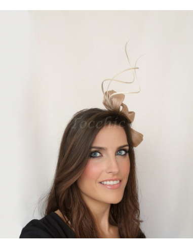 Ivory wedding headband fascinator hat - Woman hats for the Horse races - 5