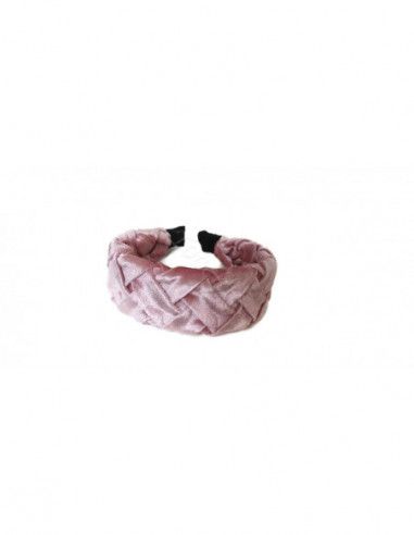 Light pink velvet headband for woman - Cocktail hats for women - 4
