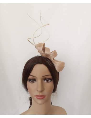 Ivory wedding headband fascinator hat - Woman hats for the Horse races - 7
