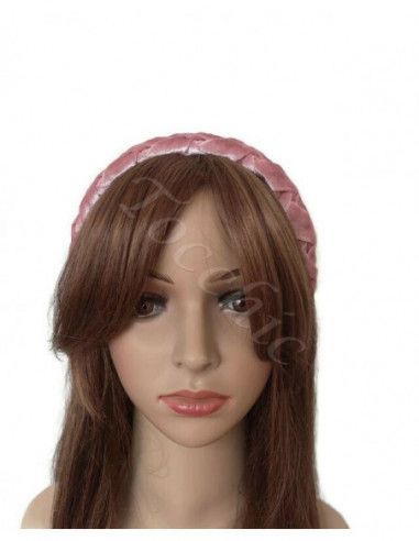 Light pink velvet headband for woman - Cocktail hats for women - 9