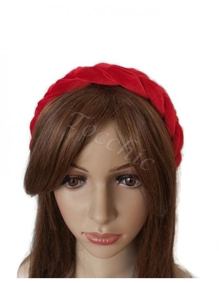 Red woman headband for Cocktails - Cocktail hats for women - 5 Red woman headband for Cocktails - Cocktail hats for women - 5