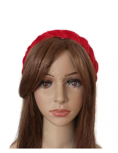 Red woman headband for Cocktails - Cocktail hats for women - 6 Red woman headband for Cocktails - Cocktail hats for women - 6