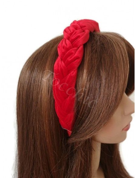 Red woman headband for Cocktails - Cocktail hats for women - 7 Red woman headband for Cocktails - Cocktail hats for women - 7