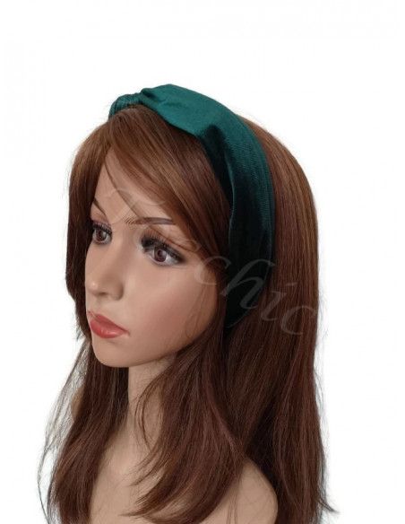 Diadema de boda verde con nudo - Sombreros y Tocados para bodas de mañana - 7 Diadema de boda verde con nudo - Sombreros y Tocados para bodas de mañana - 7