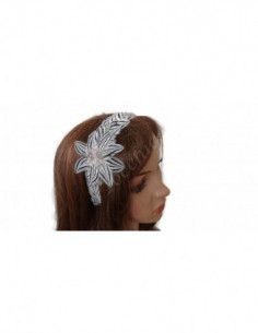 Black and white woman headband - Cocktail hats for women - 1