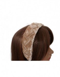 Champagne velvet headband for woman - Woman hats for the Horse races - 1 2