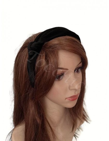 Cocktail Black velvet headband - Cocktail hats for women - 2 Cocktail Black velvet headband - Cocktail hats for women - 2