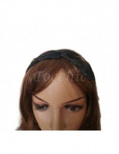 Diadema verde azulada con plumas - Tocados para bodas de noche - 1
