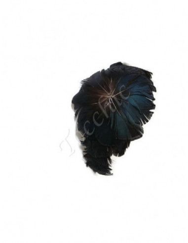Green headband with feathers - Cocktail hats for women - 4