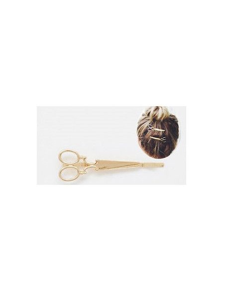 Scissors hair clip gold - Bridal Hats & Fascinators - 2 Scissors hair clip gold - Bridal Hats & Fascinators - 2