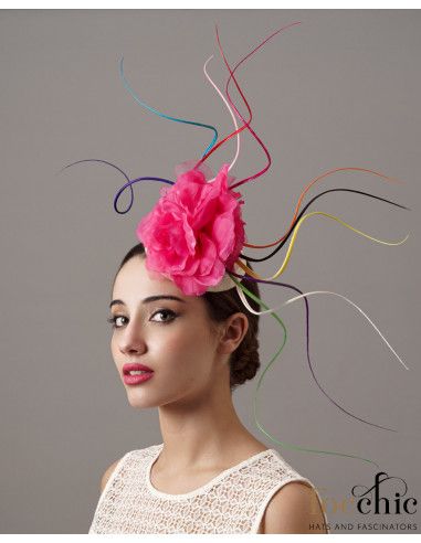 Rainbow Kentucky derby hat woman - Shop - 2