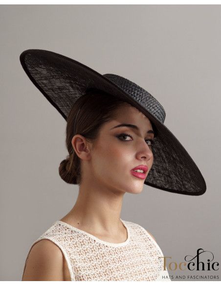 Elegant black wedding hat for women - Shop - 2