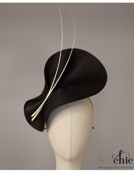 Black derby hat for ladies - Wedding hats for women - 6