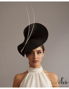 Black derby hat for ladies - Wedding hats for women - 1