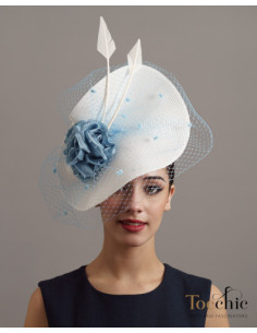 Pale blue woman wedding hat - Wedding hats for women - 4