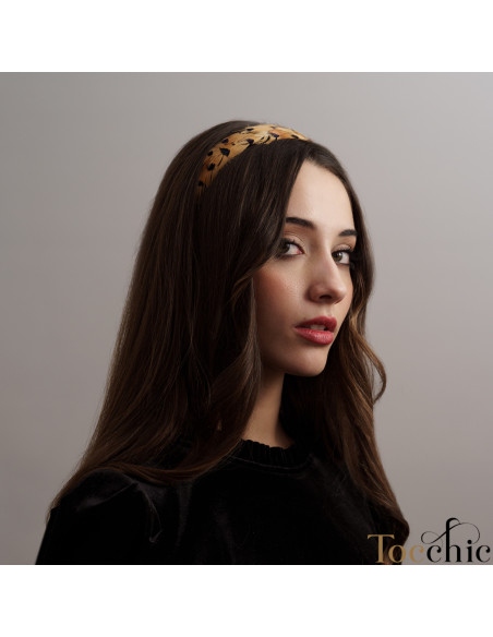 Camel and black wedding headband - Cocktail hats for women - 3 Camel and black wedding headband - Cocktail hats for women - 3