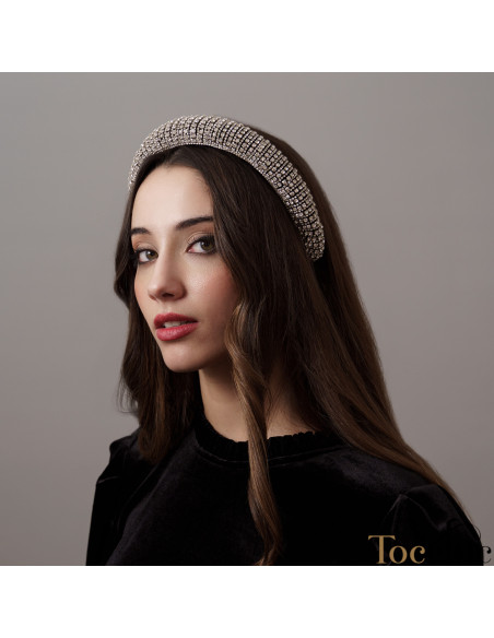 Diadema con piedras brillantes de fiesta - Tocados para bodas de noche - 3 Diadema con piedras brillantes de fiesta - Tocados para bodas de noche - 3