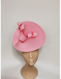 Customized woman hats in royal blue and light pink - Wedding hats for women - 1 2