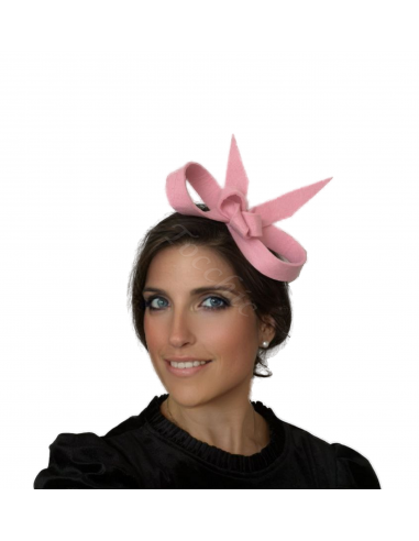 Pink bridesmaids fascinator hat - Wedding hats for women - 4